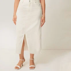 Discount JIGSAW Denim Slit Skirt