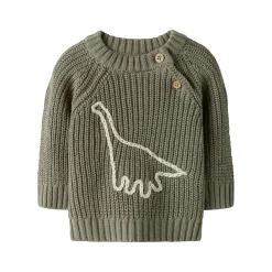 Fashion LIL ATELIER Dinosaur Ribbed Knit Sweater