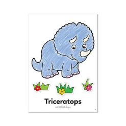 Dinosaur Sticker Colouring Book
