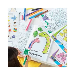 Dinosaur Sticker Colouring Book