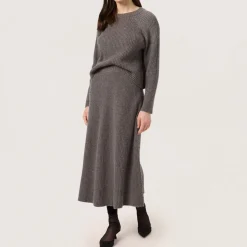 Discount SOAKED IN LUXURY Ditta Ribbed Knit A-line Skirt