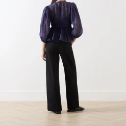 Ditzy Floral Peplum Blouse