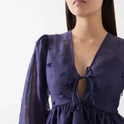 Ditzy Floral Peplum Blouse