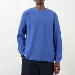 Dizzy Waffle-Knit Sweatshirt