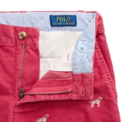 Clearance POLO RALPH LAUREN Dog Embroidered Stretch Corduroy Shorts 8-14 Years