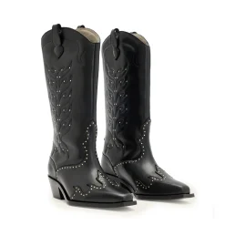 Dolly Stud Knee-High Boots