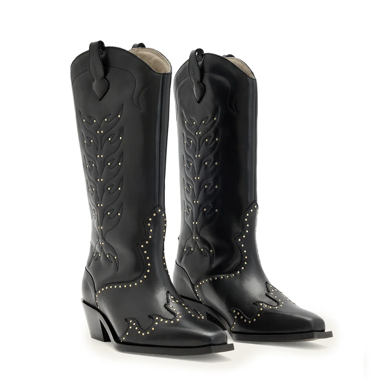 Dolly Stud Knee-High Boots