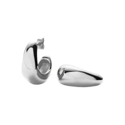 Dome Medium Hoop Earrings