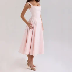 Dorothy Pleated Flared Sundress