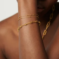 Double Bobble Chain Bracelet