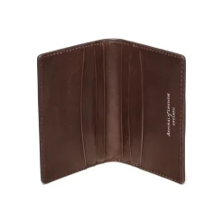 Double Fold Woven Leather Cardholder