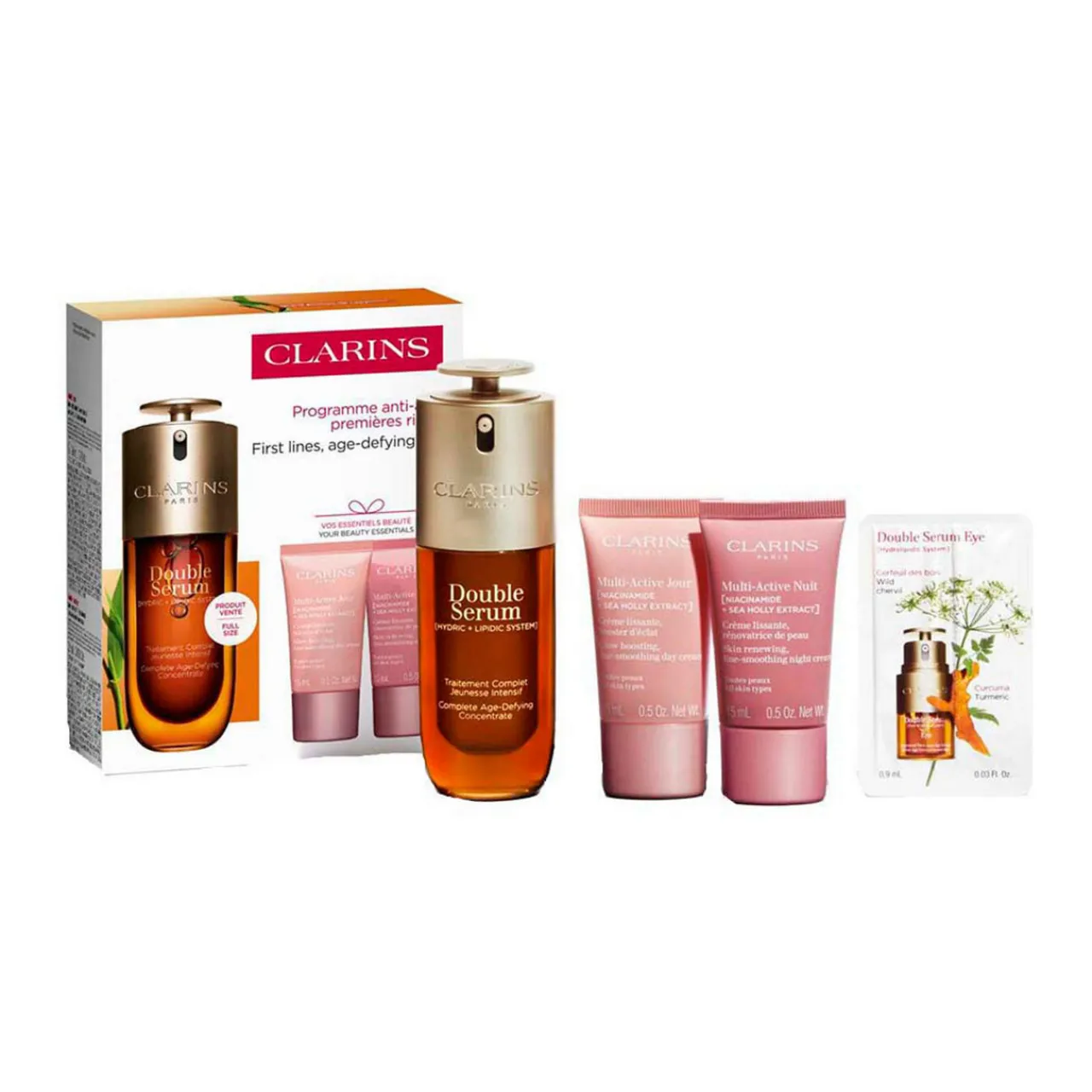 Clearance CLARINS Double Serum & Multi Active Value Pack