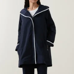 Hot JOSEPH RIBKOFF Double-Breasted Hooded Coat