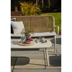 Hot CASEYS FURNITURE Dover Garden Lounge Set Ivory White Coconut