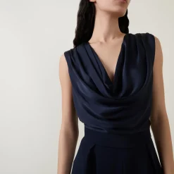 Hot JOSEPH RIBKOFF Draped Wide Leg Jumpsuit