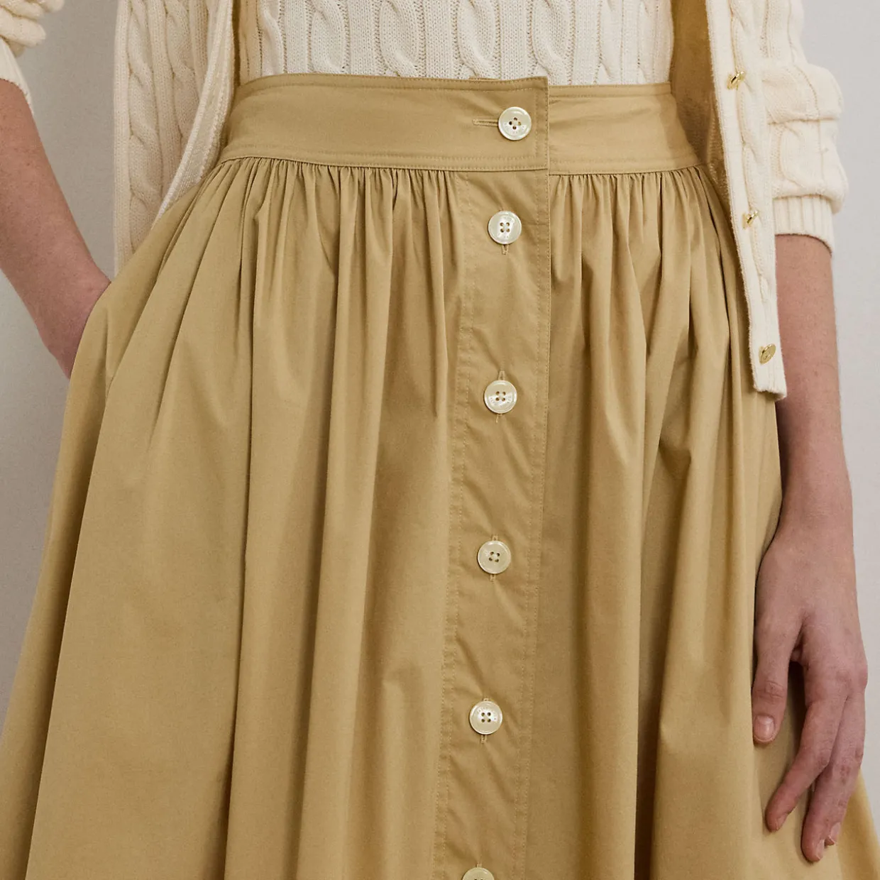 Draybe Button Skirt