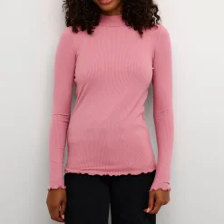 Drew Turtleneck Ribbed-Knit Sweater