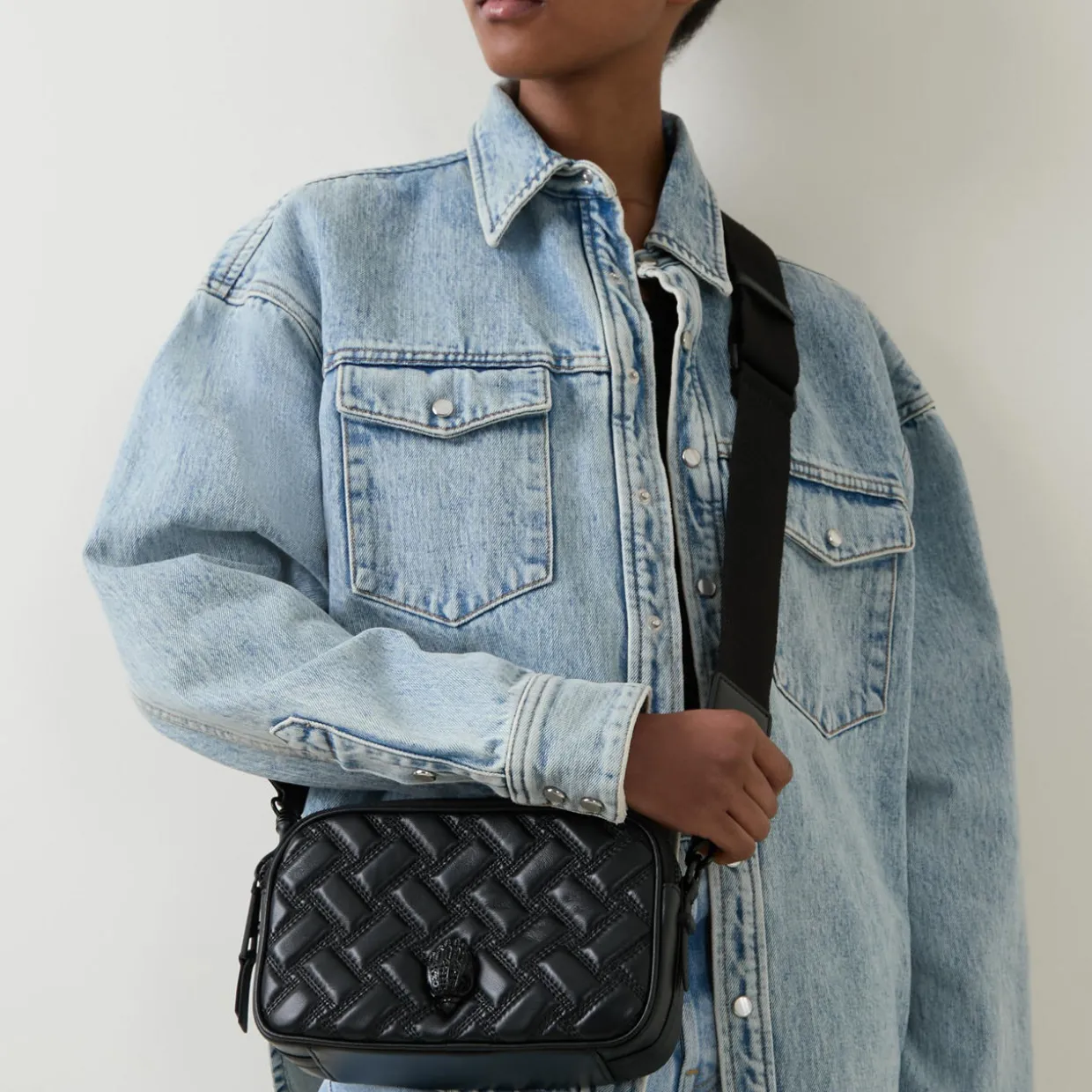 Dual Zip Camera Crossbody Bag