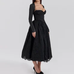 Online HOUSE OF CB Duchess Lace Corset, Flared Skirt & Bolero Set