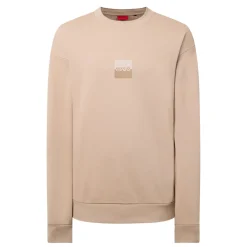 Hot HUGO Dusplited Square Logo Sweatshirt