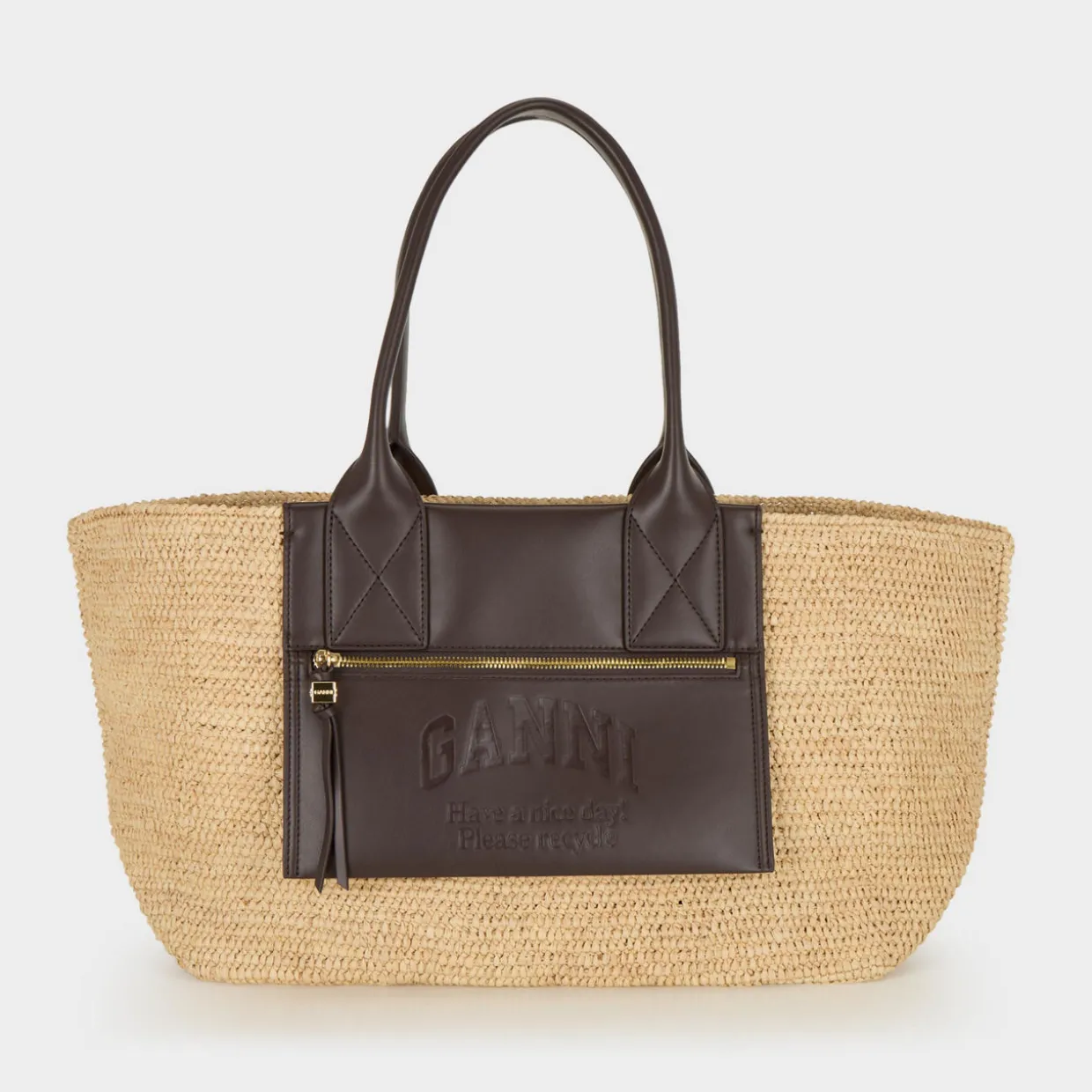 Easy Shopper Raffia Tote Bag