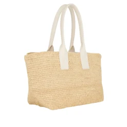 New GANNI Easy Shopper Raffia Tote Bag