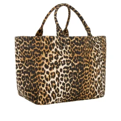 Clearance GANNI Easy Shopper XX Large Leopard Tote Bag
