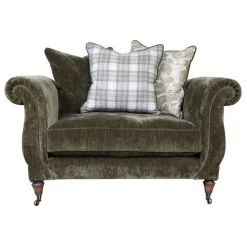 Outlet CASEYS FURNITURE Eccleston Pillow Back Snuggler Blanik Moss