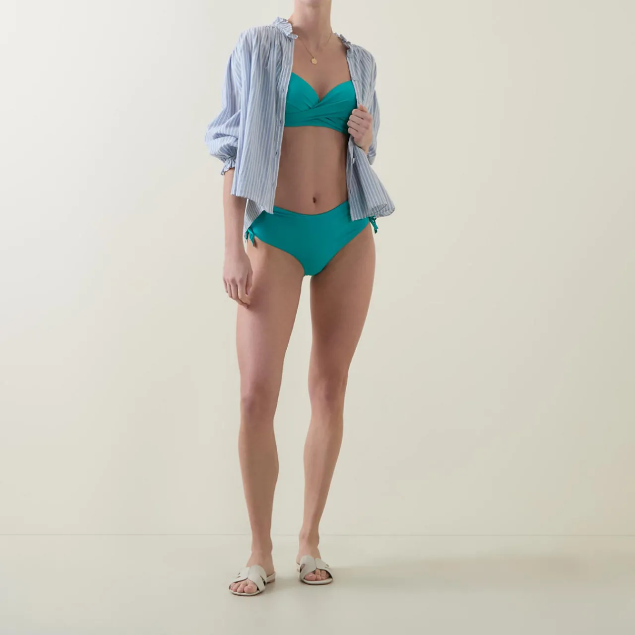 Fashion SEA LEVEL Ecoess Wrap-Front Bikini Top