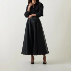 Clearance ANDTATE Edie High-Rise Organza Flared Skirt