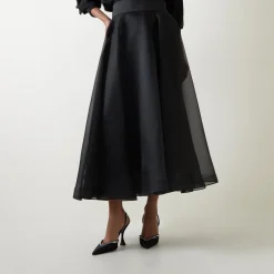 Clearance ANDTATE Edie High-Rise Organza Flared Skirt