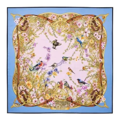 Hot ASPINAL OF LONDON Edwardian Garden Silk Scarf