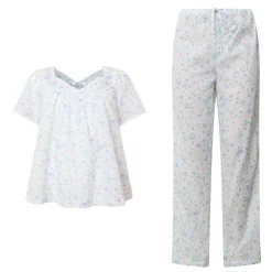 Elba Pansy Print Pyjama Set