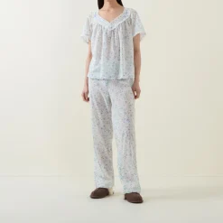 Elba Pansy Print Pyjama Set