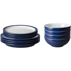 Elements Dark Blue 12-Piece Tableware Set