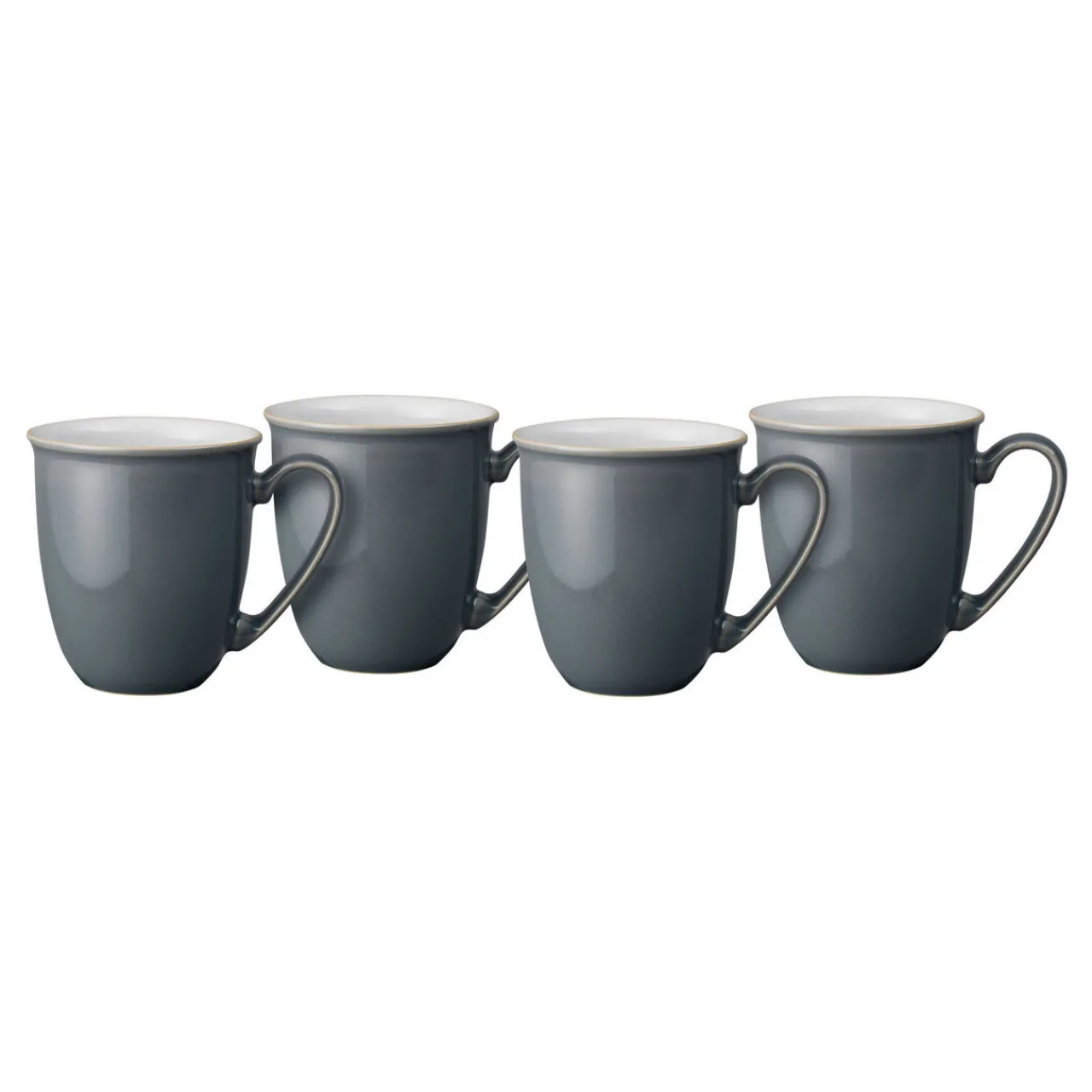 Fashion DENBY Elements Fossil Grey Set of Four Coffee Mugs