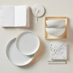 Elements Stone White 12-Piece Tableware Set