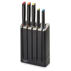 Elevate™ Knives SlimBlock Five-Piece Knife Set with Sharpener