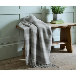 Elgin Throw White Charcoal