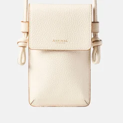 New ASPINAL OF LONDON Ella Grained Leather Crossbody Phone Pouch
