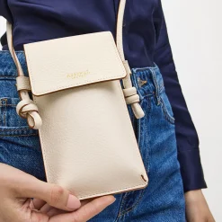New ASPINAL OF LONDON Ella Grained Leather Crossbody Phone Pouch