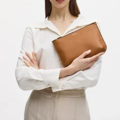 Ella Large Smooth Leather Pouch