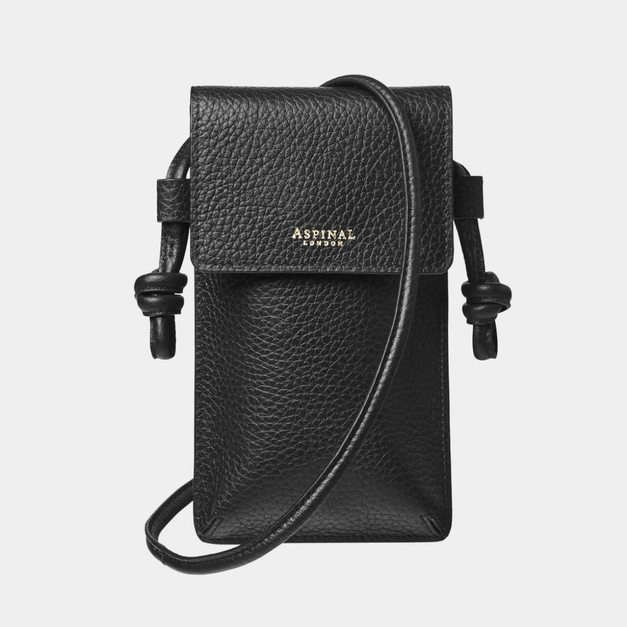 Ella Pebbled Leather Phone Pouch