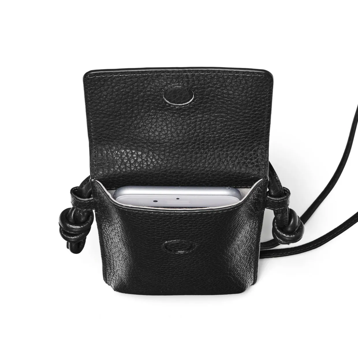 Ella Pebbled Leather Phone Pouch