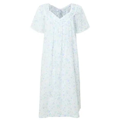 Outlet COTTON REAL Elma Pansy Print Night Dress