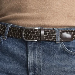 Clearance REISS Elmont Basket-Weave Belt