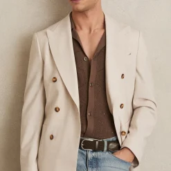 New REISS Elmont Woven Belt