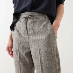 Sale MARELLA Elodia Herringbone Straight Leg Trousers