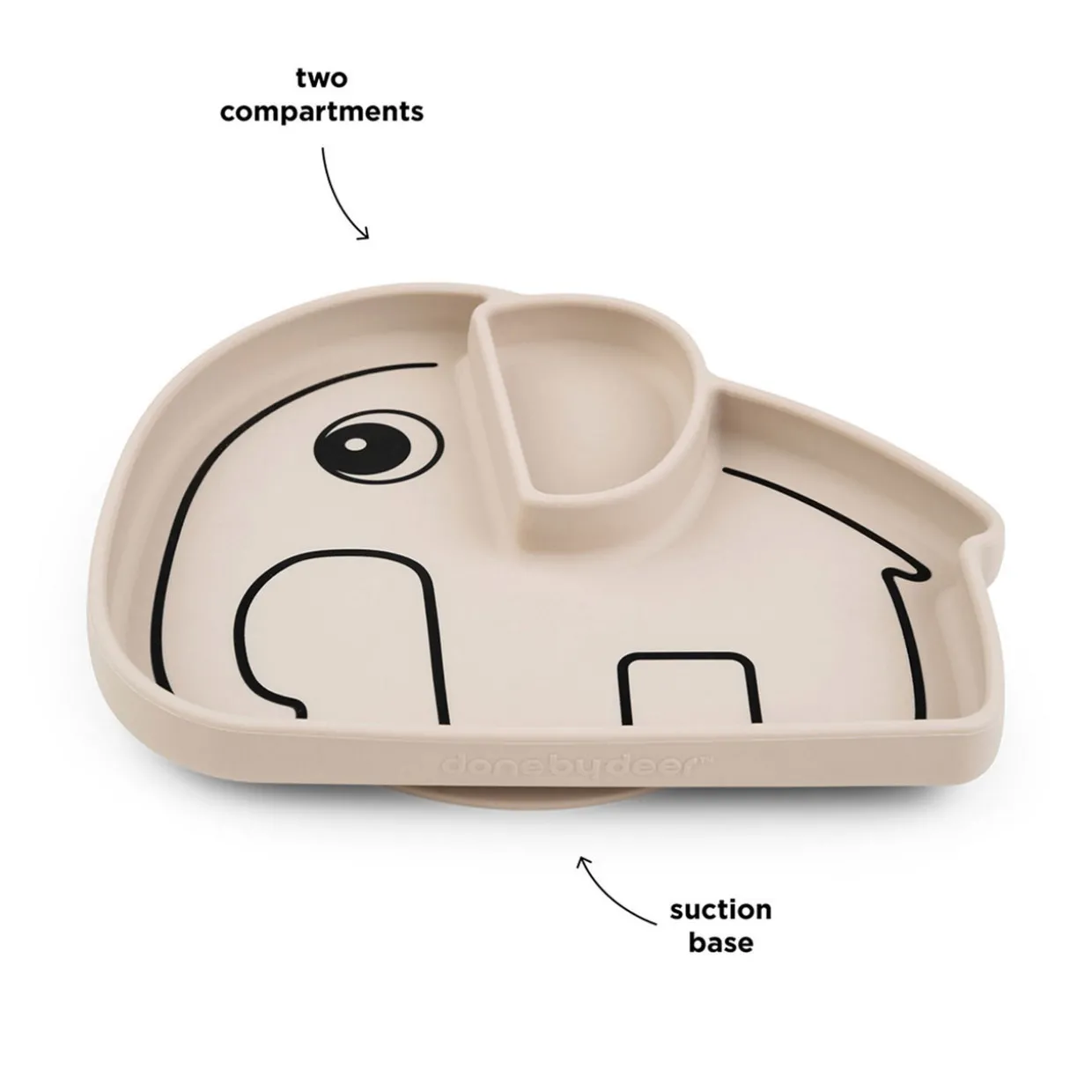 Elphee Stick & Stay Snack Plate