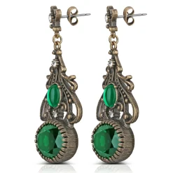 Embellished Fob Drop Earrings